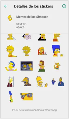 Stickers de los Simpsons android App screenshot 3